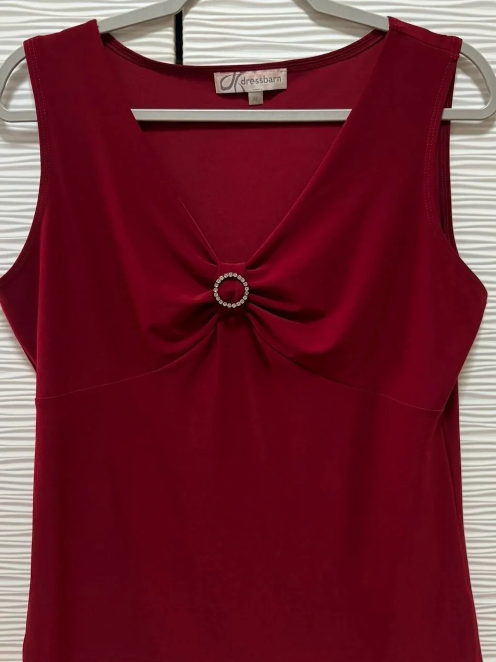 vintage 90s dress barn red fancy top! - Picture 1 of 3